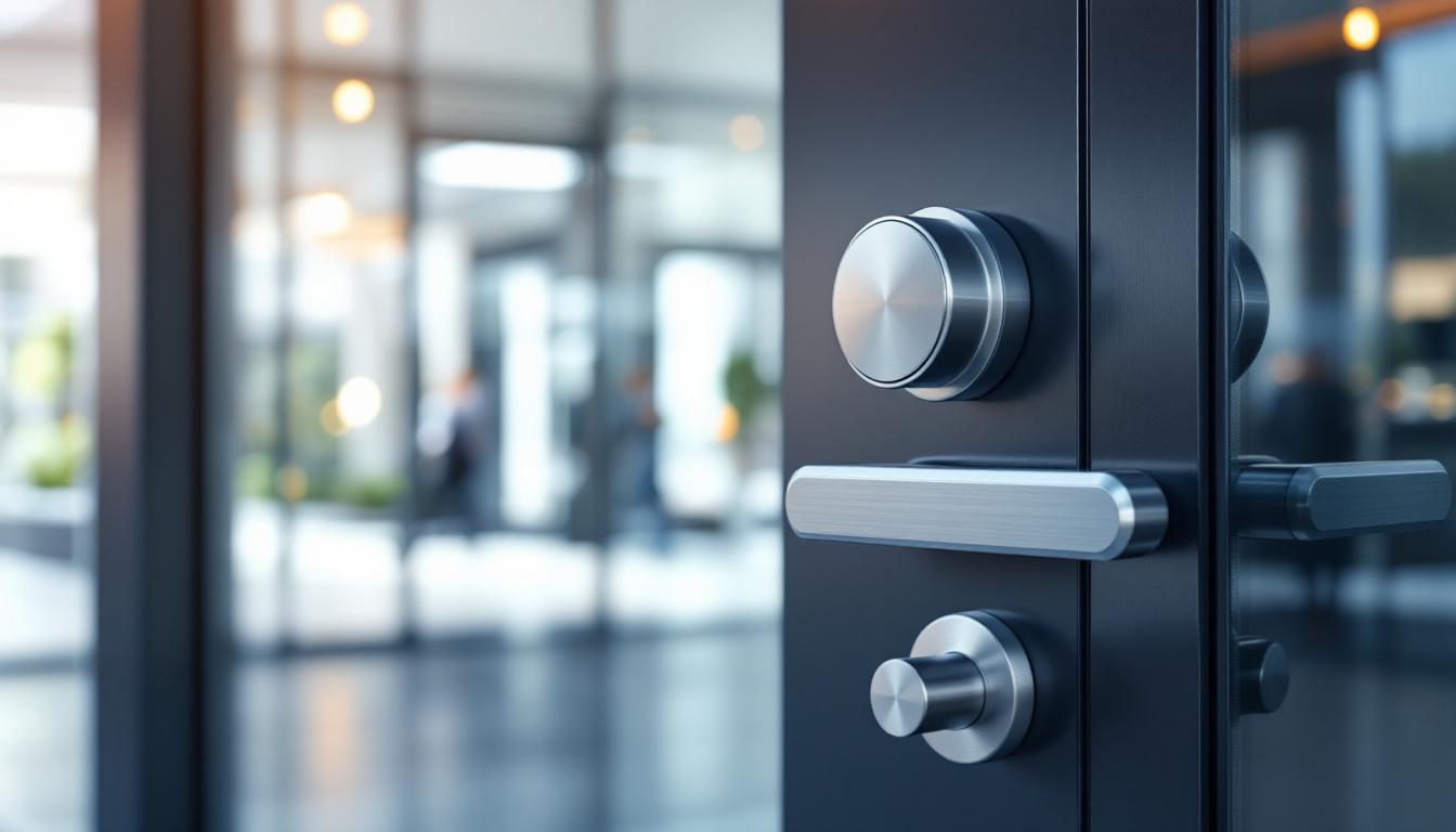 Installation de porte blindée